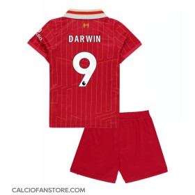 Maglia Calcio Liverpool Darwin Nunez #9 Prima Divisa Bambino 2024-25 Manica Corta (+ pantaloncini)